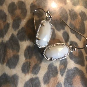 White Kendra Scott Earrings